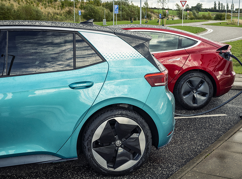 Vw Volkswagen ID.3 Tesla model 3 elbiler 