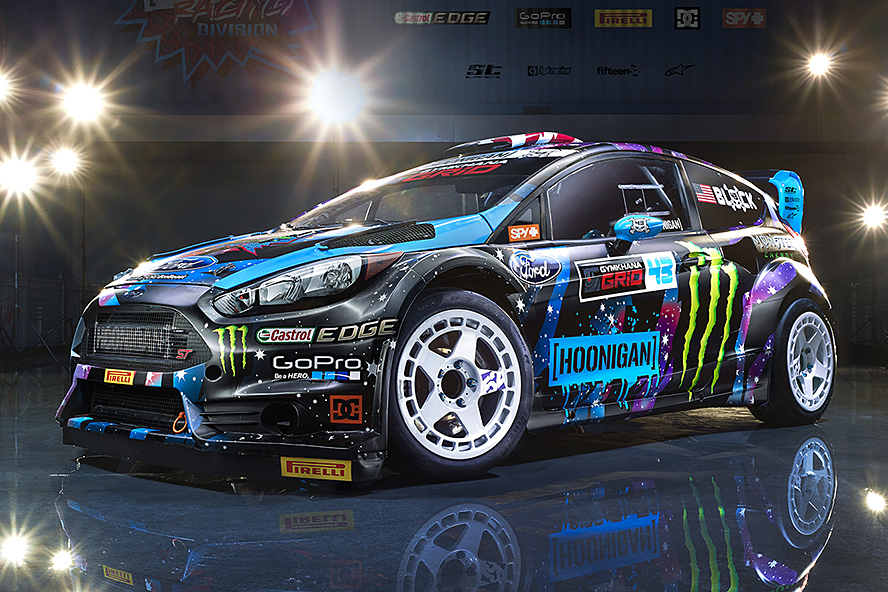 Sælges: Ken Blocks Ford Fiesta-rallybil | bilmagasinet.dk