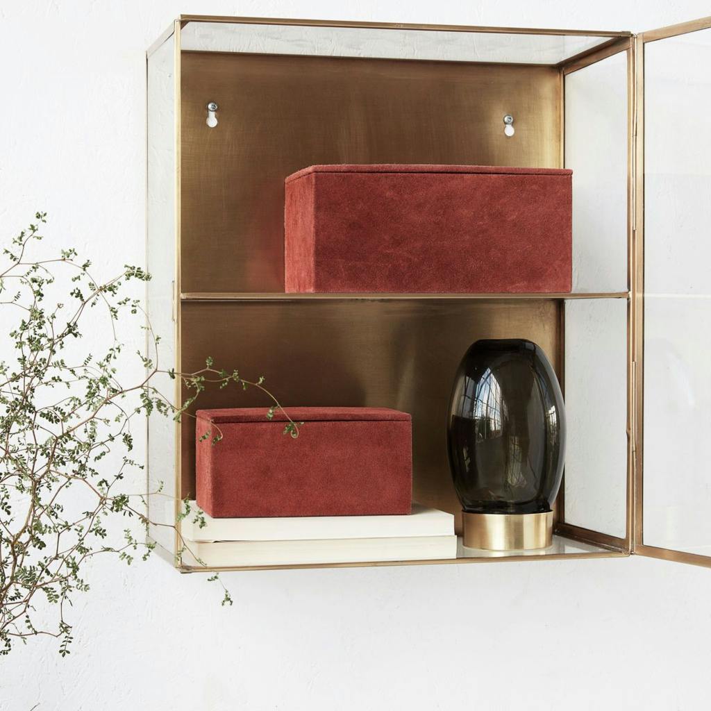 Praktiske opbevaringsæsler i ruskind