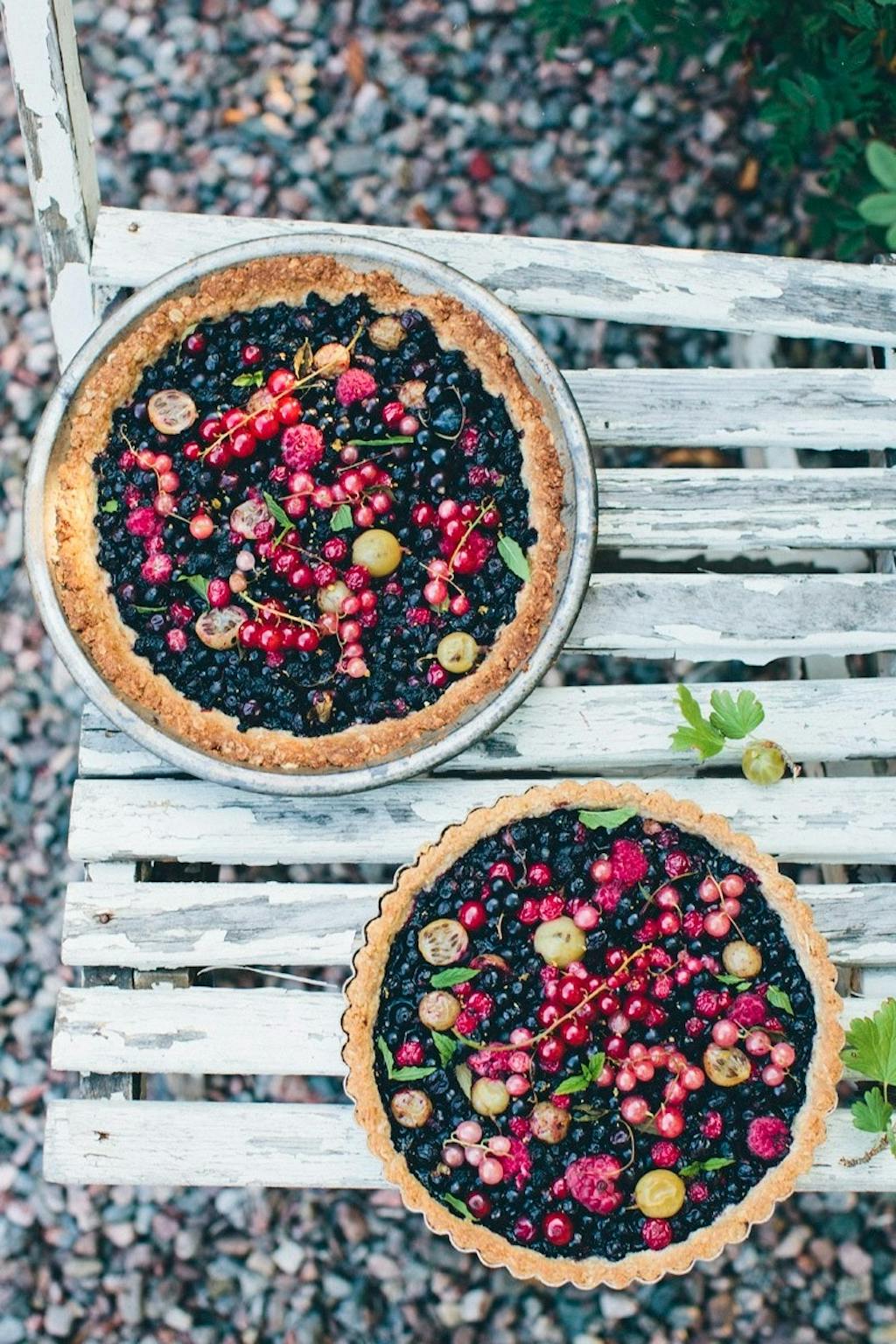 Tærte med vilde bær