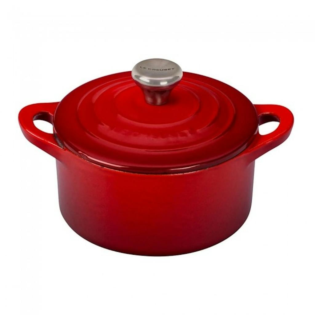 Le Creuset støbejernsgryde tåler grill forret