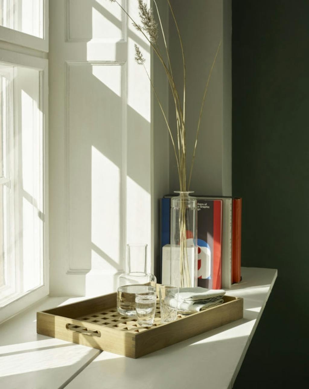 serveringsbakke i træ