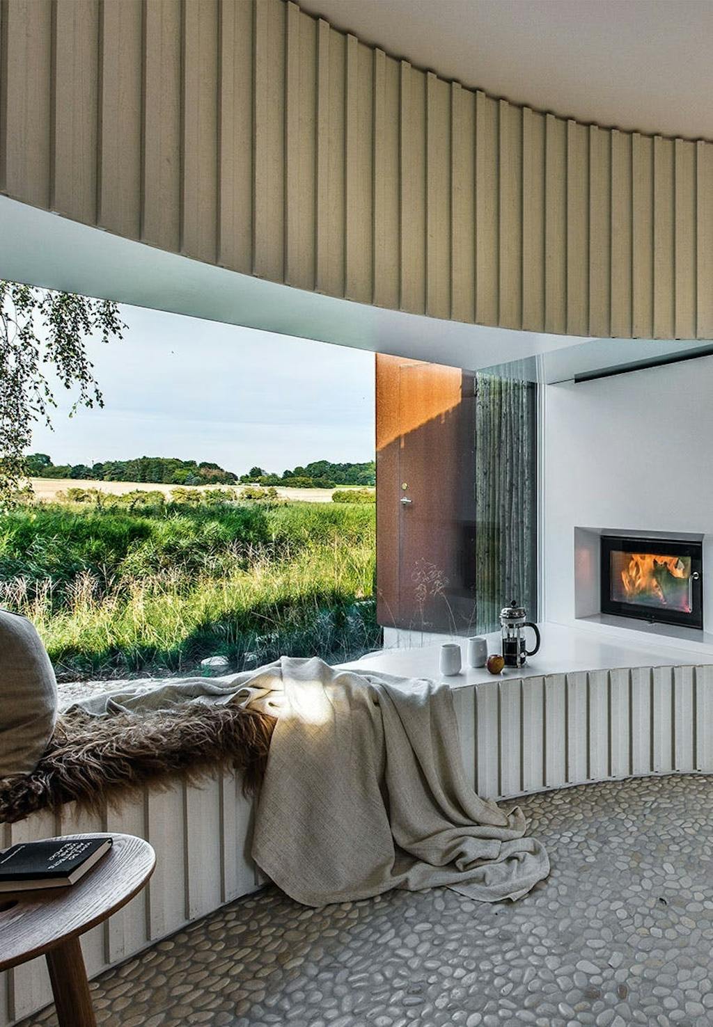 Sommerhus karnap pejs læsespot Sommerhus karnap pejs læsespot