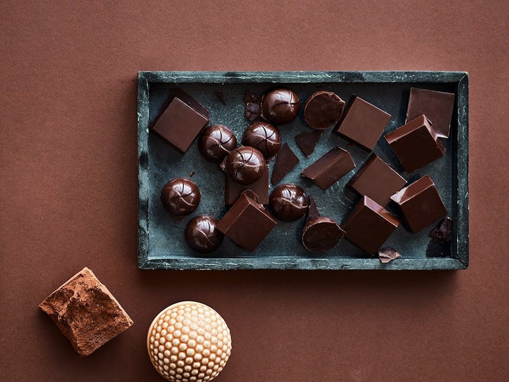 Fyldte chokolader med nougat