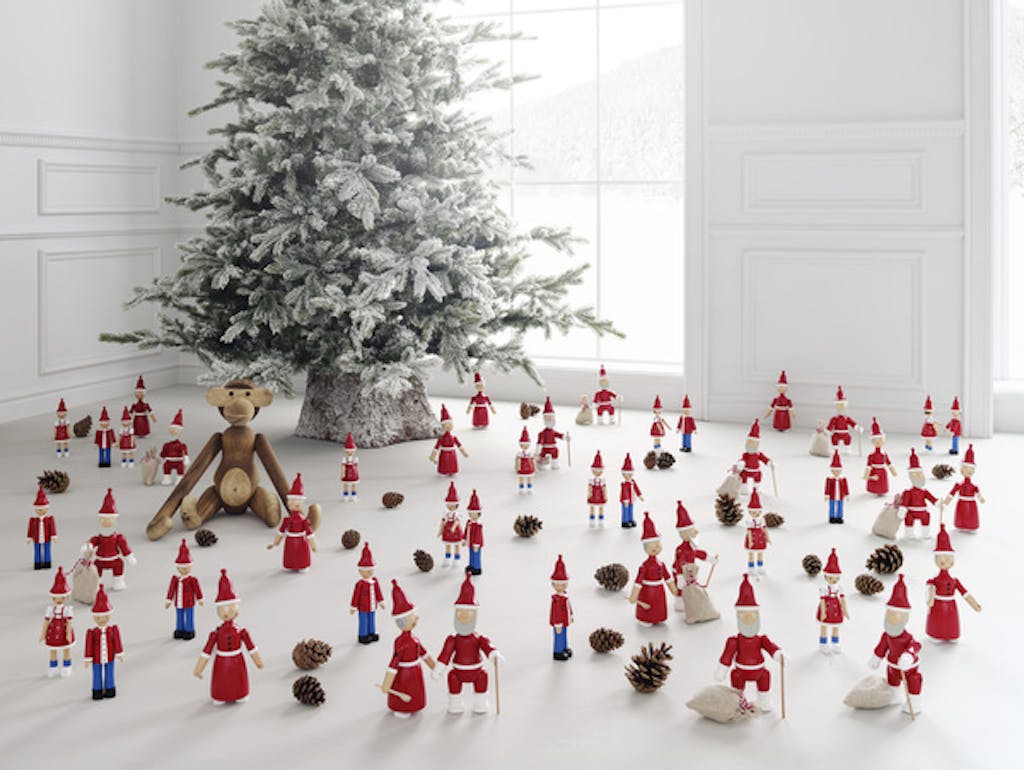 Julemand, nissemor, nissedreng og nissepige fra Kay Bojesen.