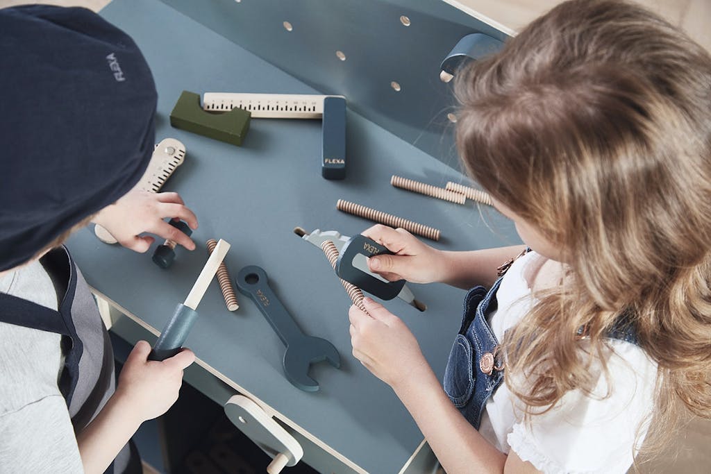 Legeværksted fra Flexa til en vejledende pris på 1.299 kr.