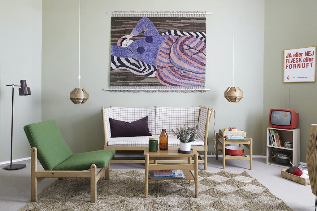 Designværelse med 70'er-tema hos Hotel Alexandra i København.