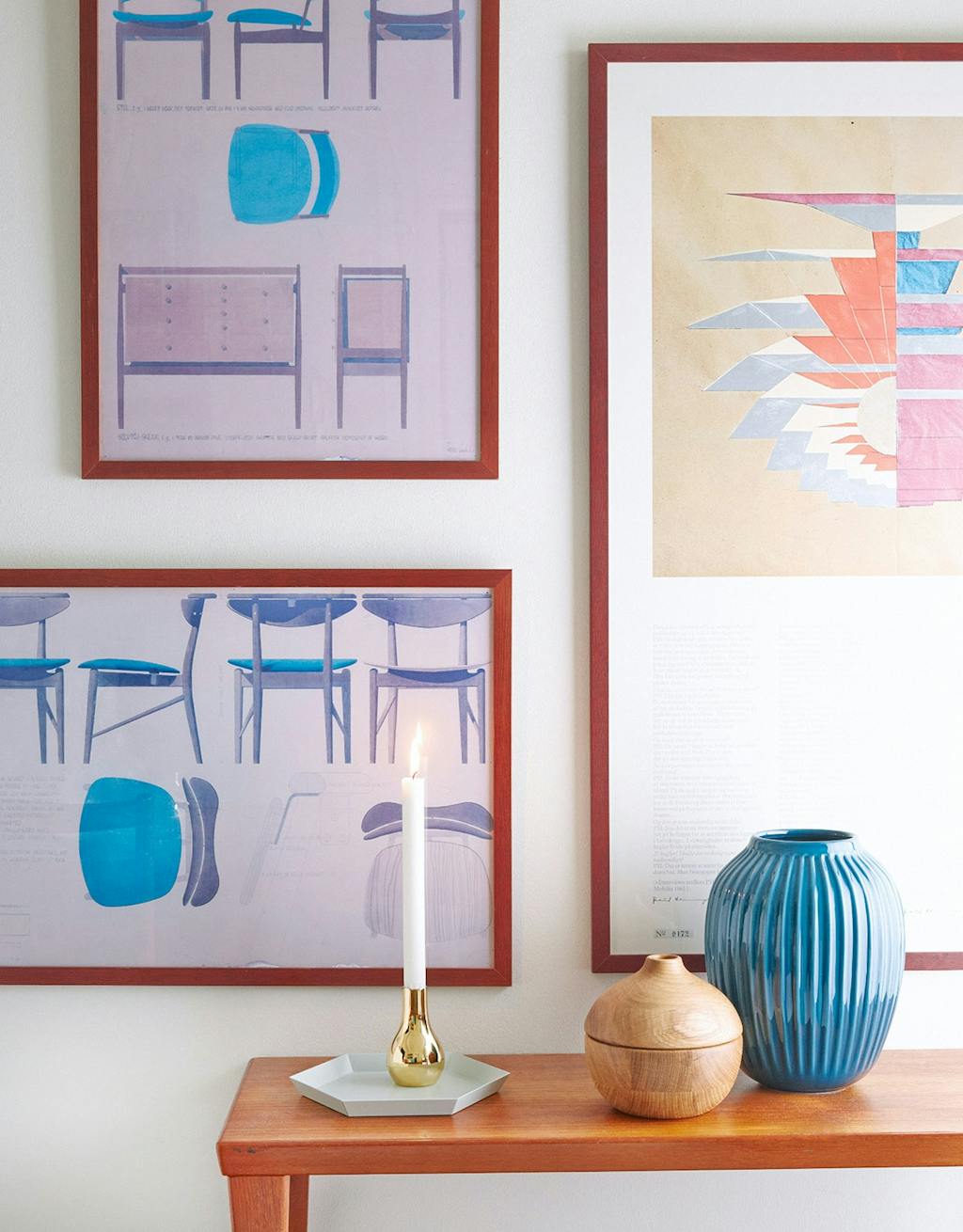 Lobbyen med dansk design hos Hotel Alexandra i København.