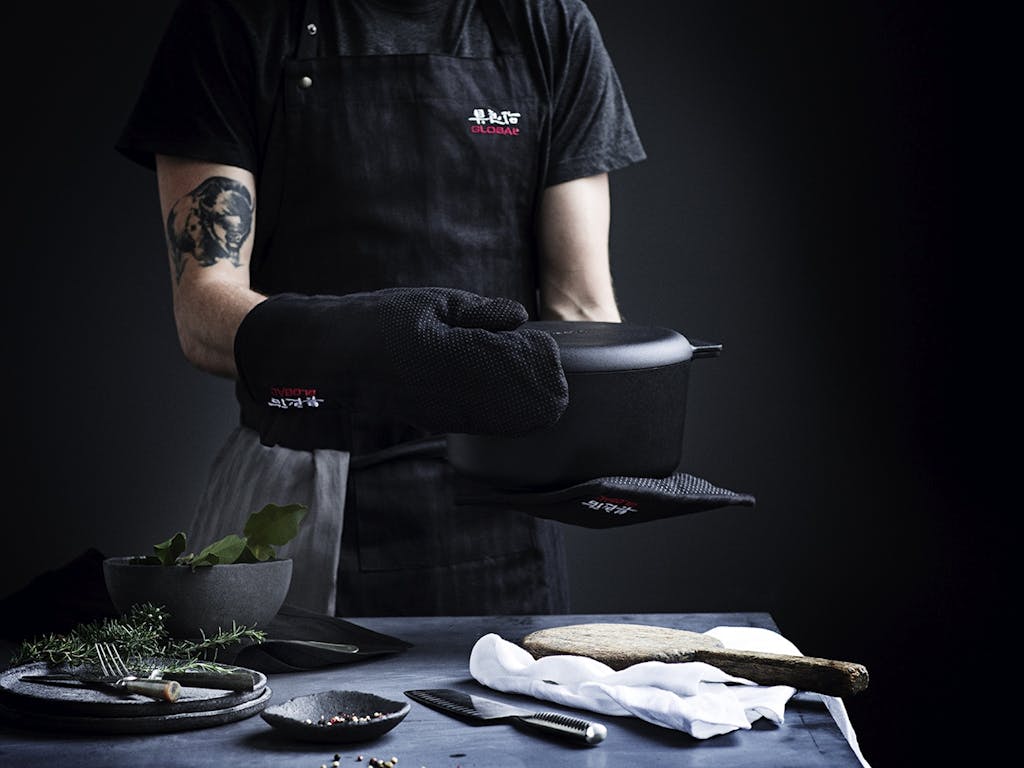 global grillhandske forklæde 