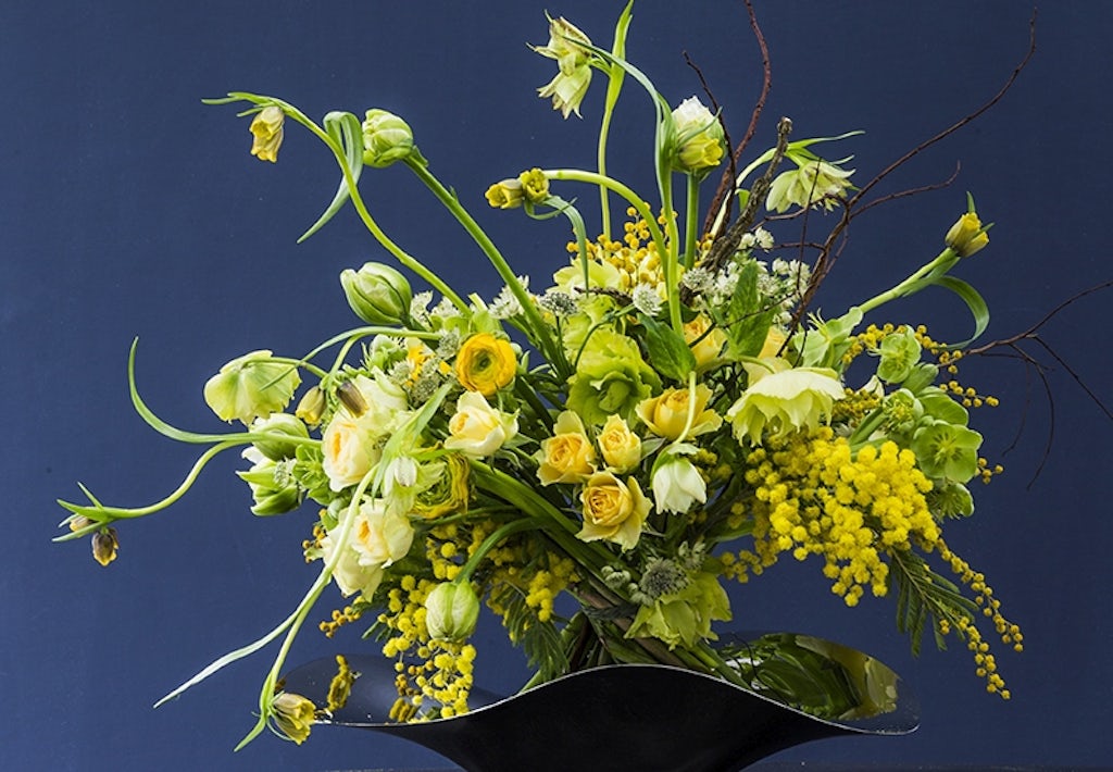 blomsterbuket påskebuket annette von einem tulipaner roser