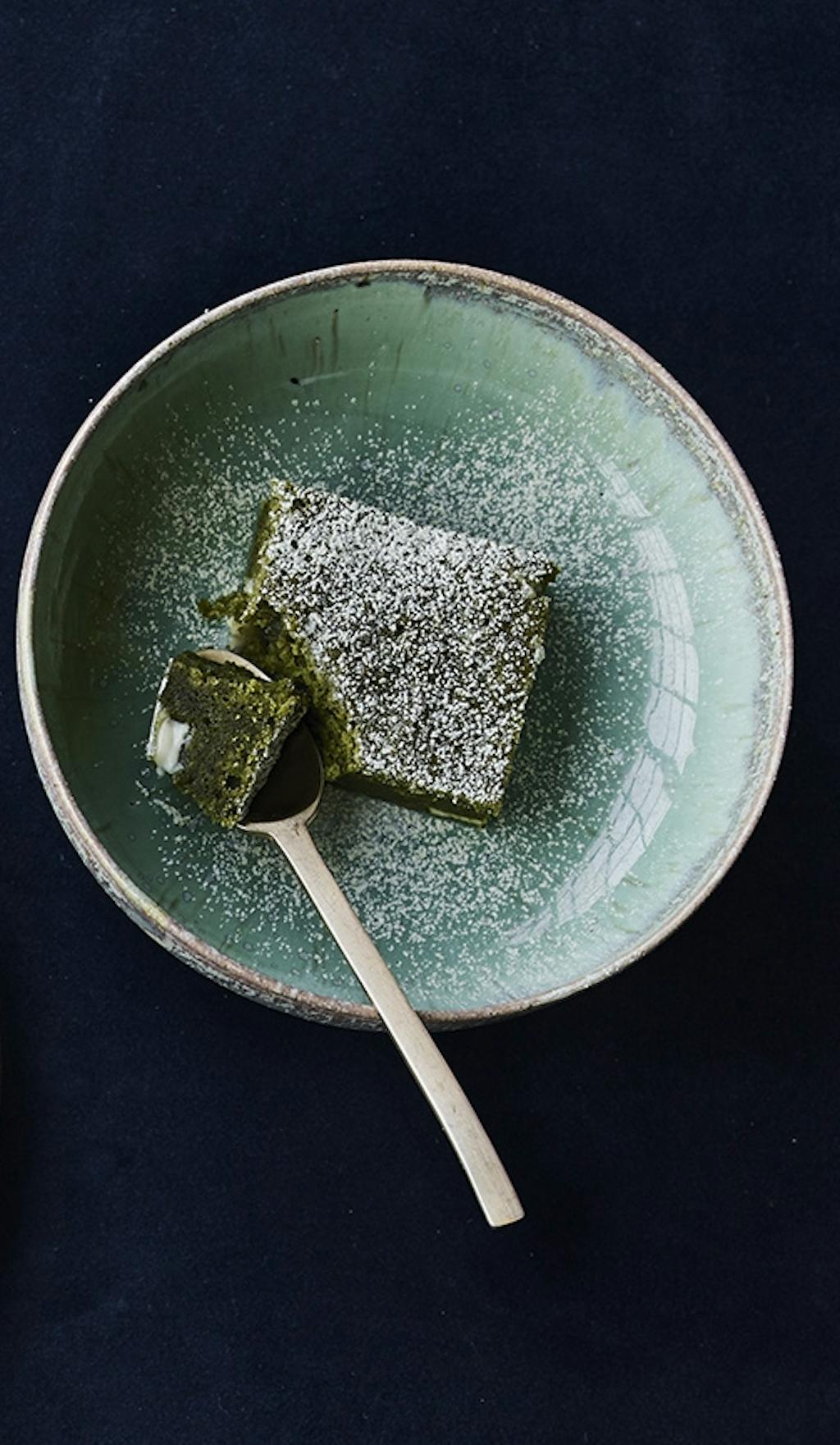 hvid chokolade brownie matcha 