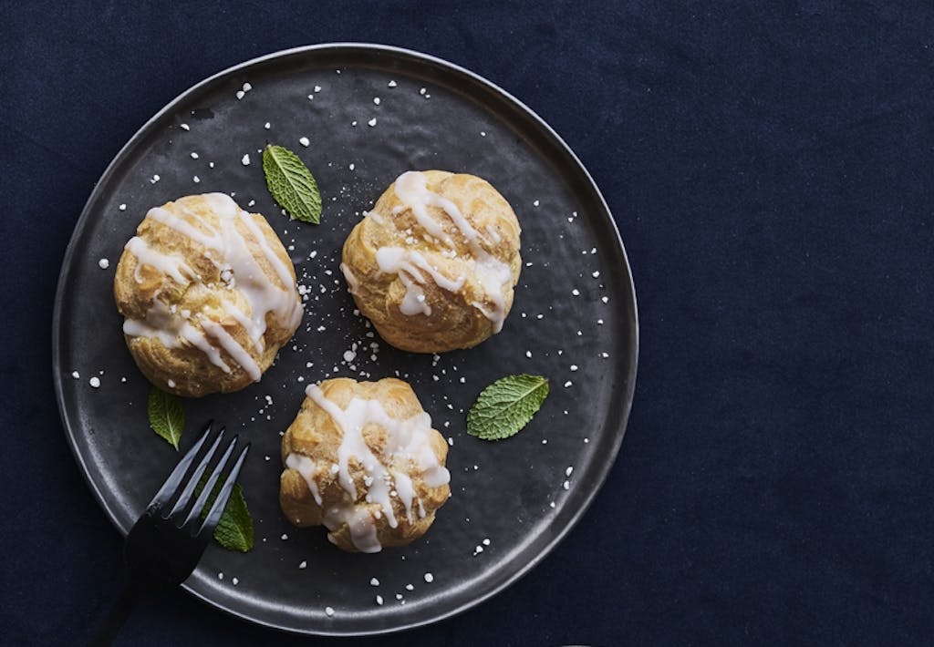 Profiteroles med vaniljecreme