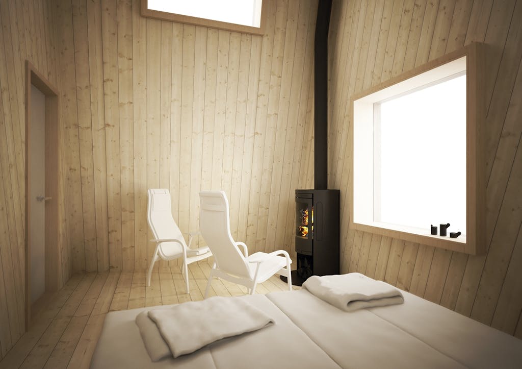 wellness artic bath koldbad vinterbadning treehotel hotelinteriør