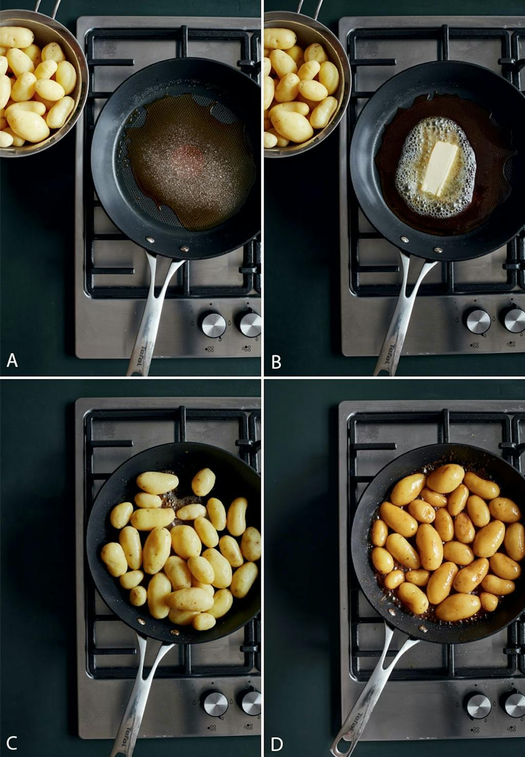 Fremgangsmåde julemad brunekartofler kartofler opskrift