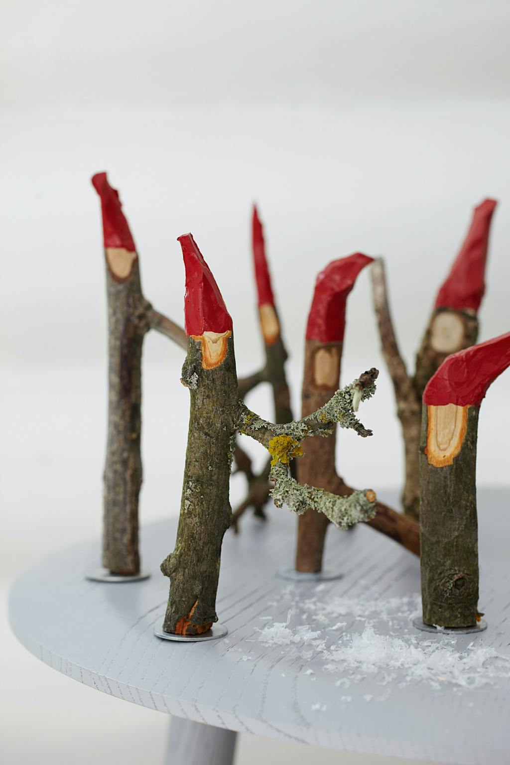 jule jul DIY gør det selv snit nisser pynt nisse grene