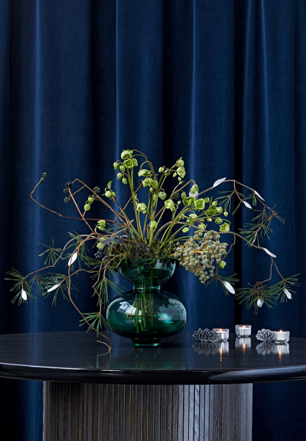 Julebuket buket med juleroser