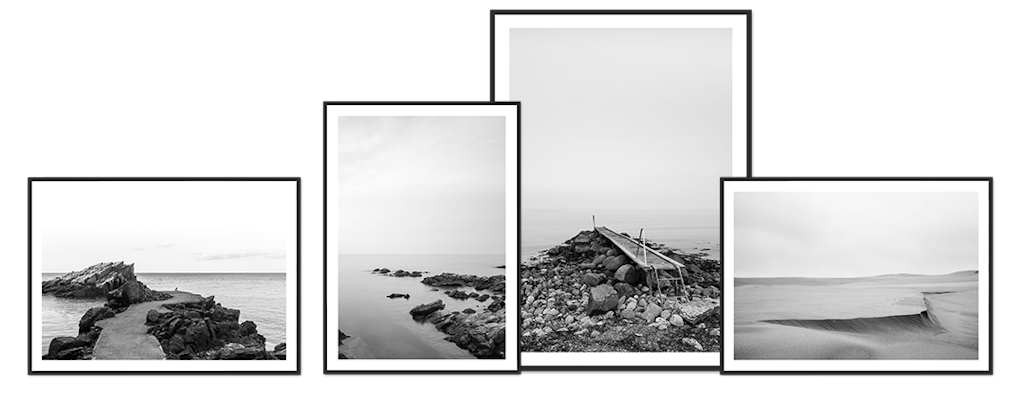 Foto Factory sort/hvid natur plakater