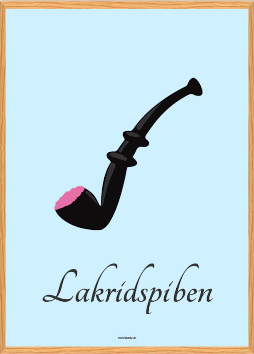 plakatdyr.dk plakat af lakridspibe til børneværelset