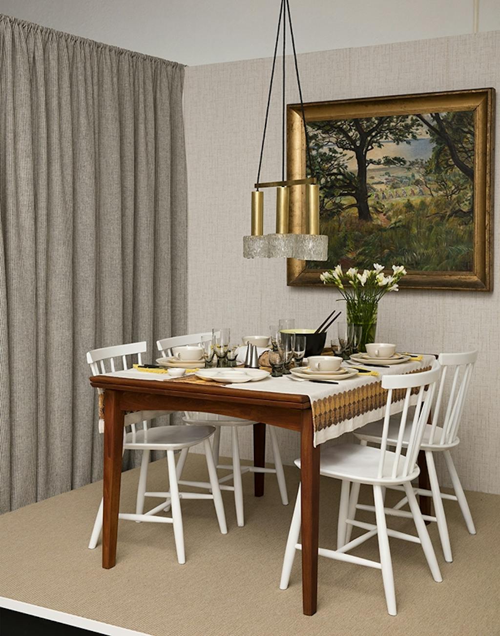 borddækning fra 1950erne udstilling