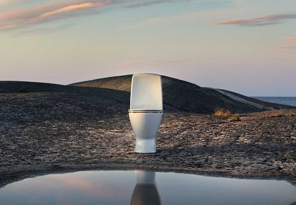 Ifö Spira Art toilet badeværelse design skandinavisk