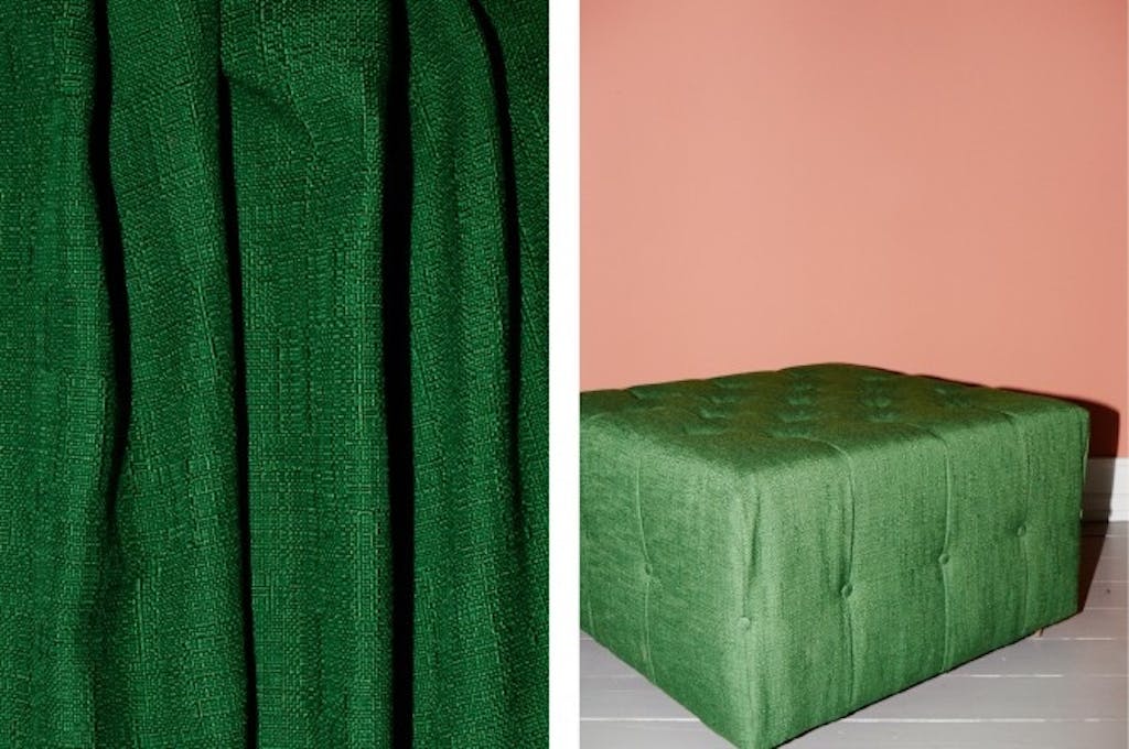Grøn puf fra Tapet Café Grøn puf fra Tapet Café