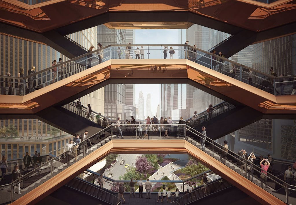 Heatherwick staircase, Manhattan