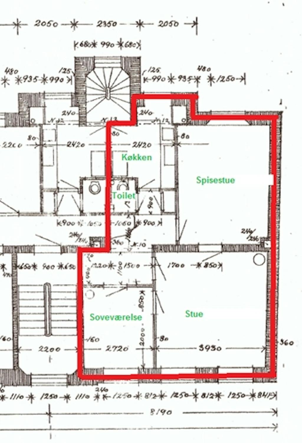 Og sådan ser lejligheden ud efter det ekstra plan Og sådan ser lejligheden ud efter det ekstra plan