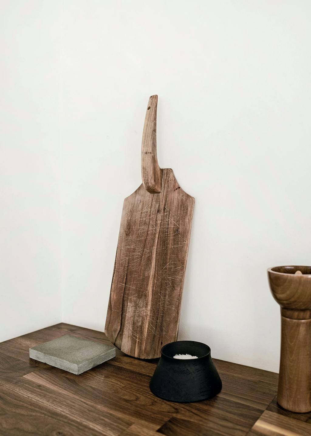 køkken skærebræt træ bordplade