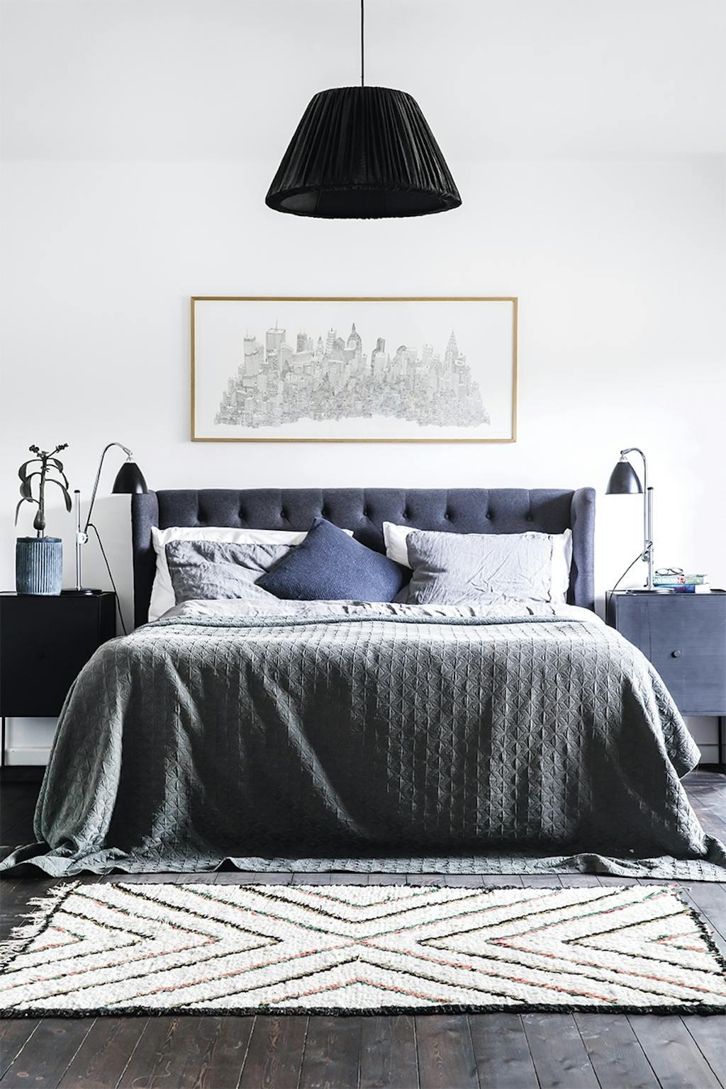 bolig indretning klampenborg villa bungalow  soveværelse seng