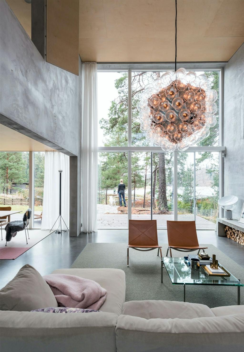 bolig indretning sverige natur glas