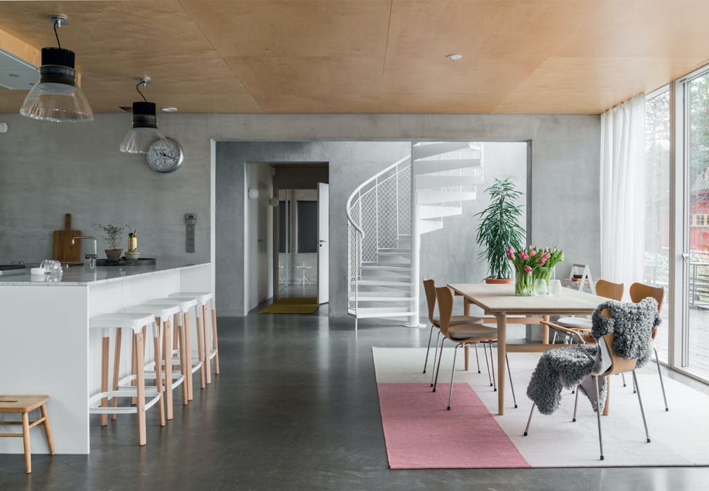 bolig indretning sverige natur stue spisebord spisestue