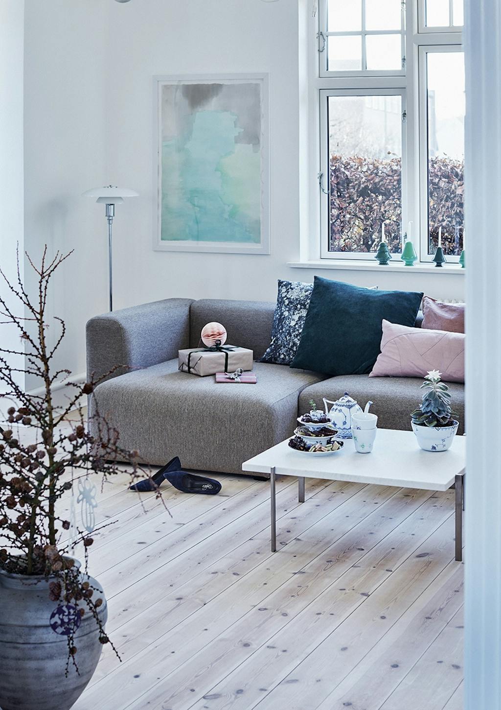jul renovering ombygning hus villa stue sofa