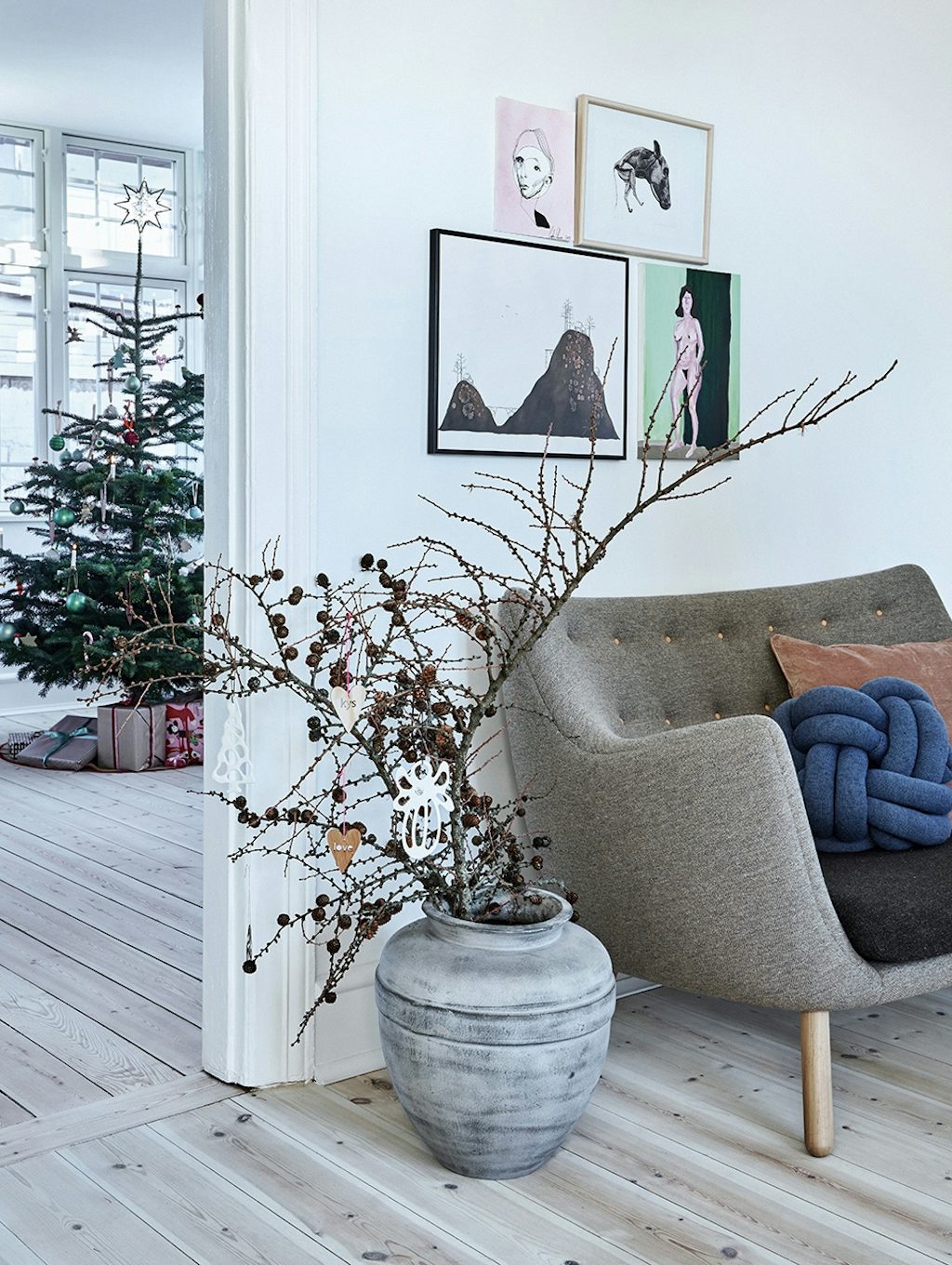 jul renovering ombygning hus villa sofa krukke