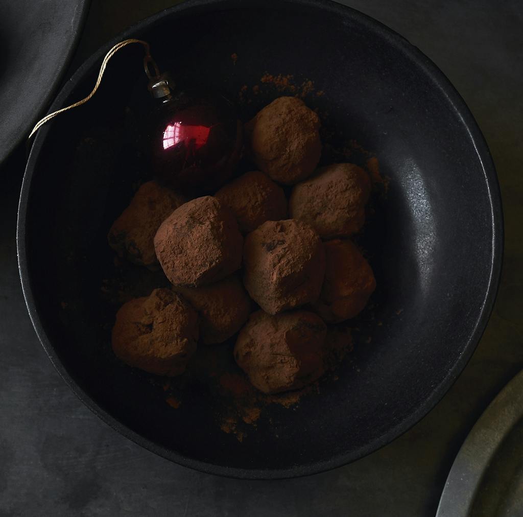 Fløjlsbløde rom- rosin-trøfler