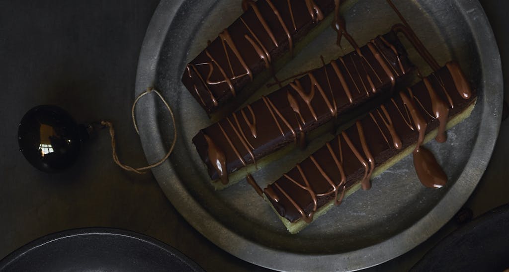 Marcipan med caffe latte-ganache