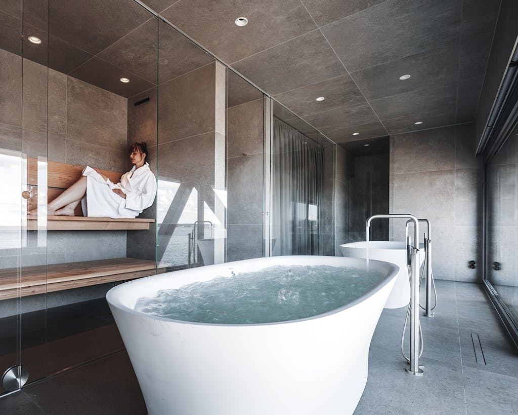 The Krane spabad med sauna og boblebad