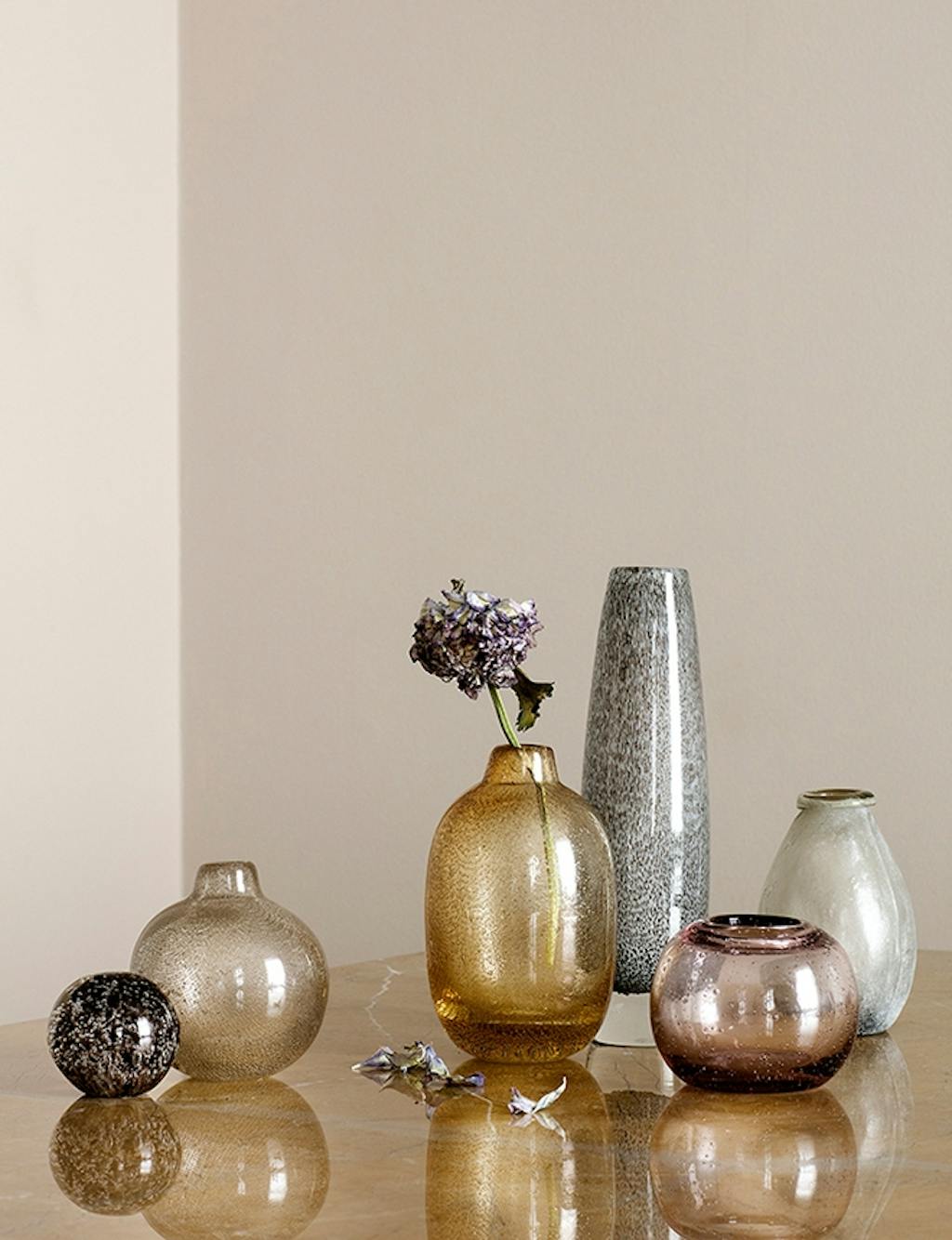 Broste Copenhagen vaser i gule nuancer