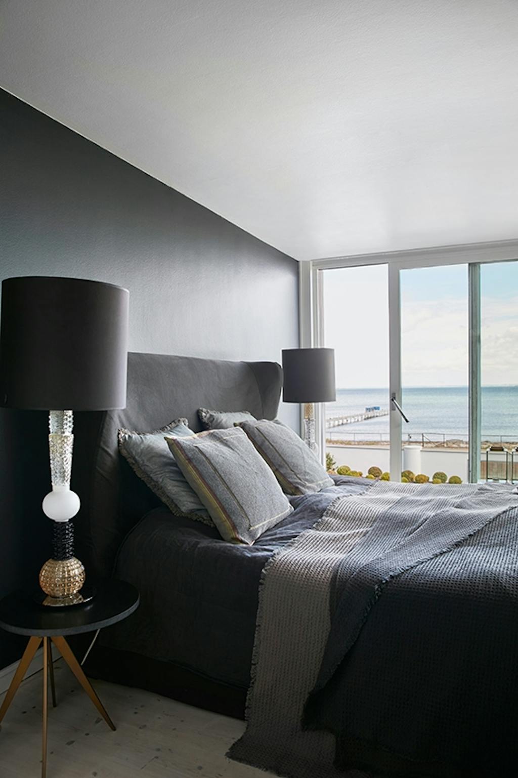 soveværelse med udsigt ud over øresund