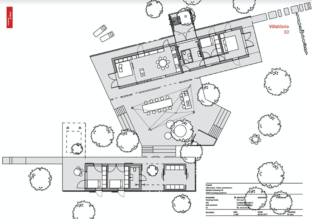 Færdigtegnet sommerhus