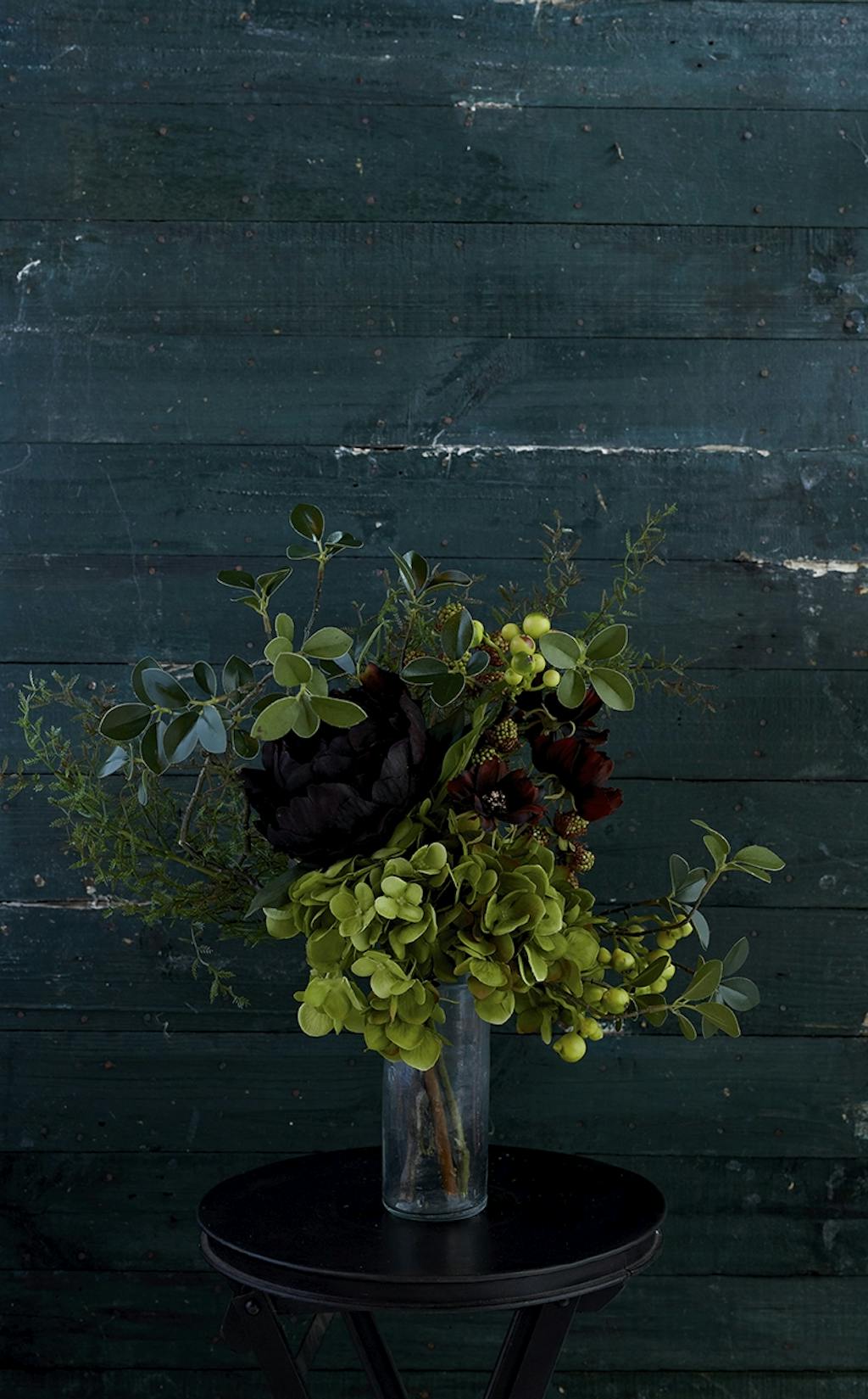 kunstige blomster buket grøn
