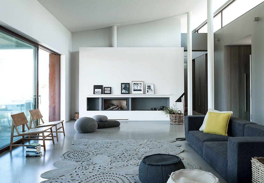 Skøn åben stue med fantastisk udsigt