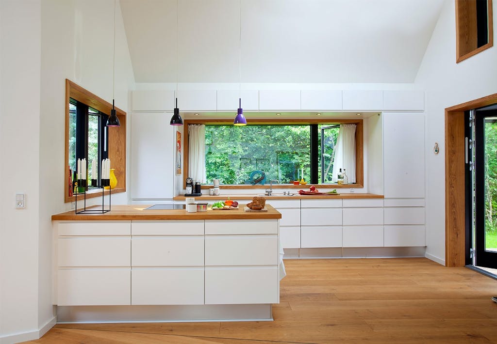 Grønne træer midt i madlavningen