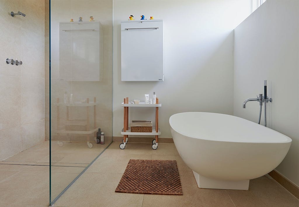 Badekarret kom med kran 