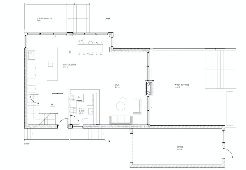 Plantegning stueetage