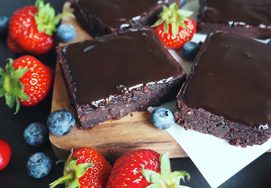 Brownie med sorte bønner