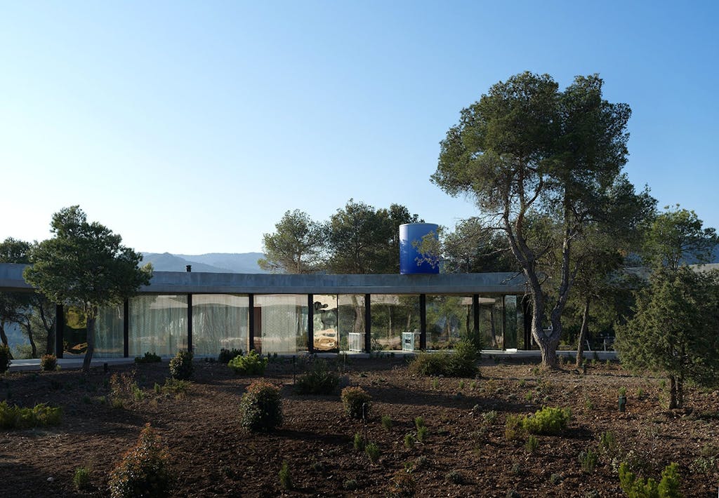 Et cirkelformet hus i de spanske bjerge