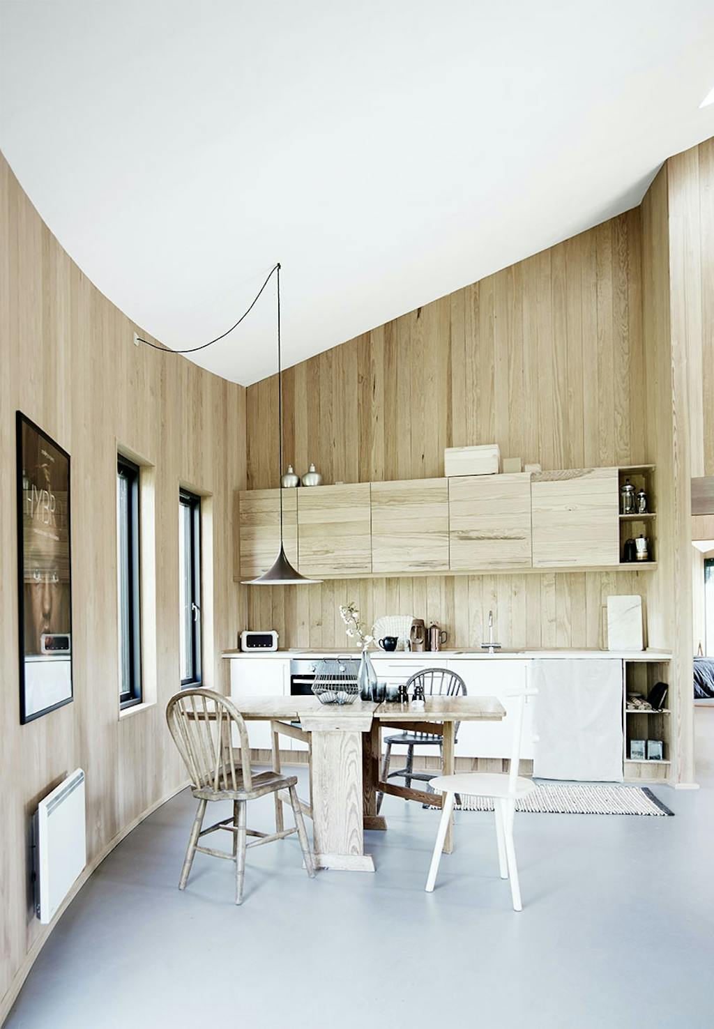 Enkelt køkken i træ