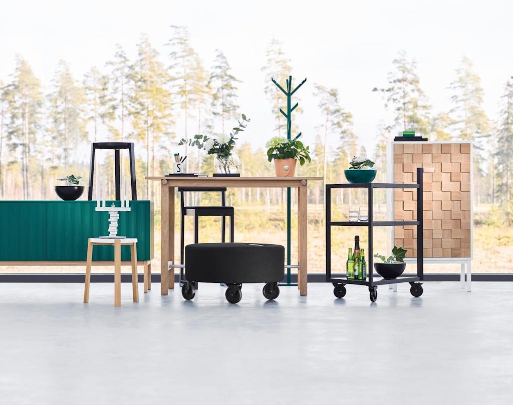 Lyst træ og modegrønt