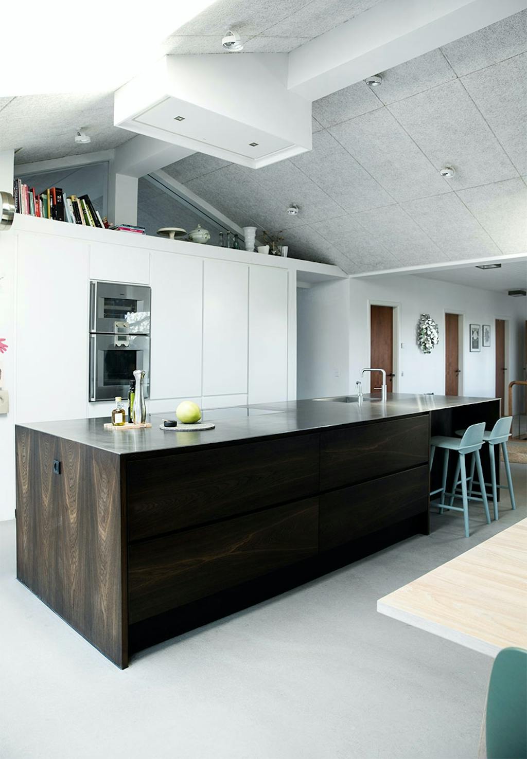 Loft til kip og betongulv Loft til kip og betongulv
