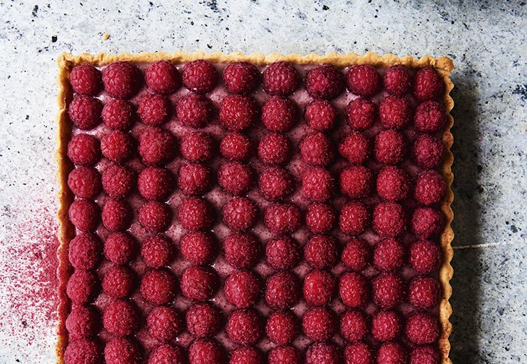 tærte kage hindbær 